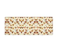 A Brood of Chickens Desk Protector Mat, Extra Large and Durable Desk Pad with Non-Slip Backing for Home Office Use