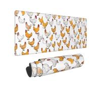 A Brood of Chickens Gaming Mousepad Large Waterproof Non-Slip Desk Mat for Home Office Work Computer, Keyboard Pad Work from Home Essentials - 80x30cm