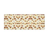 A Brood of Chickens Oversized Desk Pad, Thick Base Mat, Ergonomic Comfort Pad for Precision Mouse Control