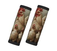 A Brood Of Chickens Print Handles Protection Luggage Handle Wrap Grips 2 Packs Suitcase Identifiers Soft Grip