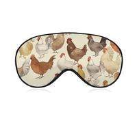 A Brood of Chickens Sleep Mask, Ultra Soft Eye Mask for Sleeping with Adjustable Strap, Comfortable Lightweight Blindfold Eyeshade, Total Blackout Eye Cover for Night Sleep Travel Office Nap