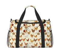 A Brood of Chickens Travel Duffel Bag Weekend Bag Weekender Overnight Carry On Hand Bag Workout Sport Hospital