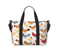 (A Brood of Chickens) Waterproof Lightweight Hand Travel Bag - Large Carry-On for 3-5 Day Trips | Air Travel, Sports, Weekend Use | Men & Women (1-Pack)