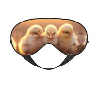 A Brood of Chickens2 Print Sleep Mask Silk-Like Eye Mask Sleeping Eye Mask for Women Men for Travel Sleep Relaxation