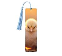 A Brood of Chickens2 Print Wooden Bookmark Women Men Tassel Book Marks Bookmarks for Book Lovers Reading Accessories