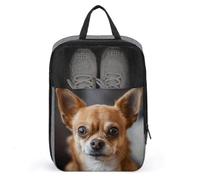 A Brown Chihuahua Shoe Bag Shoe Bags for Travel Waterproof Shoe Bag Shoes Storage Organizer with Zipper & Handle Sneaker Bag Shoe Pouch, style, One Size, Shoe Bags for Travel