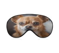 A Brown Chihuahua Sleep Mask Eye Mask Eye Masks for Sleep Sleep Masks for Women Men Travel Eye Mask Adjustable Sleeping Mask Sleep Mask Blackout Cute Sleep Mask
