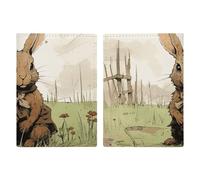 A Brown Rabbit Passport Holder, ID Card Protector Case Passport Holder with Slot Passports Travel Wallet Document Cover for Women And Men