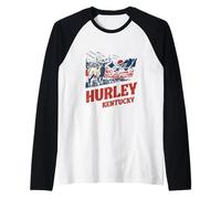 A Buck in Mountain Vintage Hurley Kentucky Souvenir Raglan Baseball Tee