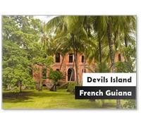 A Building on Devils Island in French Guiana, Fridge Magnet