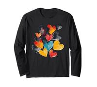 A Bunch of Love, Rainbow Hearts Long Sleeve T-Shirt