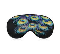 A Bunch of Peacock Feathers Sleep Mask Eye Mask Travel Eye Cover