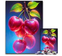 A Bunch of Pink Cherries_202214b Jigsaw Puzzles for Adults, 1000 Piece Puzzles for Adults High-Difficulty Brain Teaser for Teenagers 300 PCS