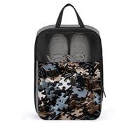 A Bunch of Puzzle Pieces Travel Shoe Bag, Waterproof Storage Pouch with Zipper, Portable Shoe Organizer for Women And Men