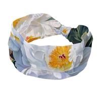 a Bunch of Whitepeony Wide Headbands for Women, Yoga Workout Head Bands Wide Elastic Hair Bands for Washing Face Makeup