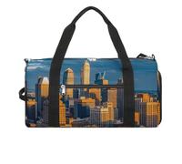 A Busy Town in The City Gym Bag for Men Women, Waterproof Gym Tote Bags, Large Duffel Bag for Travel Workout