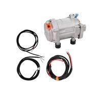 A/C 12V 24V 48V Electric Compressor Set Compatible for Auto AC Air Conditioning Car Truck Bus Boat Tractor Shop Automobile Aircon(E-48V)
