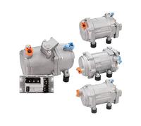 A/C 12V 24V 48V Electric Compressor Set For Auto AC Air Conditioning Car Truck Bus Boat Tractor Shop Automobile Aircon，AC Compressor(D-24V)
