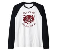 A.C.A.B All Cats Are Beautiful | Pets Animals | Kitten Cats Raglan Baseball Tee