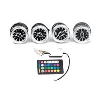 A/C Air Conditioning Vents For Benz V Class W447 V260 1Set Dashboard Air Condition Vent Outlet With 64 Color Atmosphere Light Aération Climatisation