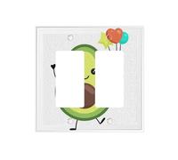 å¯çˆ±ç‰›油æžœ Dual-Texture Roman Frame Switch Plate â€“ Premium Pc Wall Switch Cover with Full-Panel Embossed Print, Heavy-Duty 100°c Heat & Fade Resistant Design for Residential & Commercial Use