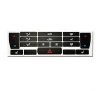 A/C Climate Control Button Repair Decals Sticker for Saab 9-3 2003 2004 2005 2006 2007, Black Overlay with White Lettering, High Grade Vinyl Material to Fix Faded