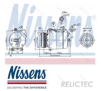 Air Con Compressor 89034 Nissens AC Conditioning 34336871455 6.904.014 6.904.015