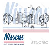A/C compressor Air Conditioning for Peugeot Citroen Fiat Lancia Toyota:406
