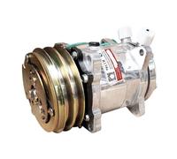 A/C Compressor SD508 5H14, 12V 2 Groove V Belt Pulley, Heavy Duty For Tractor Excavator Truck(R134a)