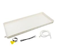 A/C Condensate Drain Pan with Drain Tubing, Air Conditioner Drip Pan, Universal Window Air Conditioner Drain Kit Condensate Water Collector Drip Tray, PP Material