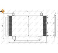 A/C CONDENSER AIR CONDITIONING NRF OE QUALITY REPLACEMENT 350100