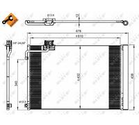 A/C CONDENSER AIR CONDITIONING NRF OE QUALITY REPLACEMENT 350214