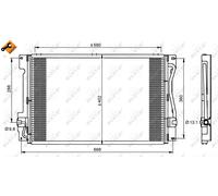 A/C CONDENSER AIR CONDITIONING NRF OE QUALITY REPLACEMENT 35151