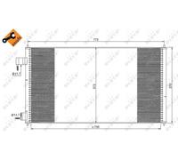 A/C CONDENSER AIR CONDITIONING NRF OE QUALITY REPLACEMENT 35681