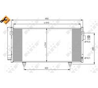 A/C CONDENSER AIR CONDITIONING NRF OE QUALITY REPLACEMENT 35855