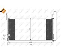 A/C CONDENSER AIR CONDITIONING NRF OE QUALITY REPLACEMENT 35863