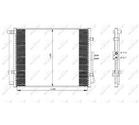 A/C CONDENSER AIR CONDITIONING NRF OE QUALITY REPLACEMENT 35984