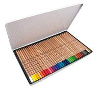 A.C. Milan Caja metálica 36 lápices de Colores con mina Grande Ø3,3 mm 213, White