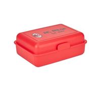 A.C. Milan SNABOX Lunch Box with 2 Internal compartments, Organic Plastic, Official Product, red