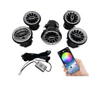 A/C Outlet For Benz W176 W117 X156 For RGB Turbo Air Outlet Nozzle Lamp LED Vent 256 Colors APP Controls Car Air Vent