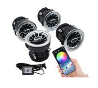 A/C Outlet For Benz W447 V Class For RGB Turbo Air Outlet Nozzle Lamp LED Vent 256 Colors APP Controls Car Air Vent