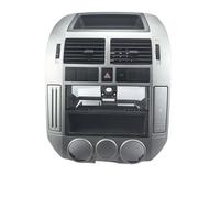 A/C Outlet Vent Fit For Volkswagen POLO 2004-2011 Central Control Air Outlet Cup Holder Central Control Frame Assembly Air Vent Grille(Model C)