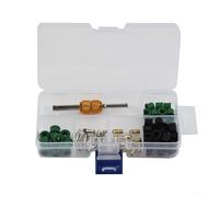 A/C Troubleshooting Made Easy 71 piece Toolkit with Essential Components like Valves & Hoses for Cars