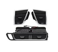 A/C Vent Outlet Replacement for Q5 2009-2018 LHD Front Dashboard Left Right Middle Air Conditioner AC Vent Grille Outlet Assembly 8R1820951J 8R1820951L LHD-3PCS SET(LHD-3PCS SET)