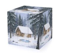 A Cabin in The Forest Magic Cube,The Original 3x3 Cube,Speed Cube Problem-Solving Brain Teaser,Easy Turning Sensory Puzzle Toy,Sensory Stress Relief Form Fidget Toys