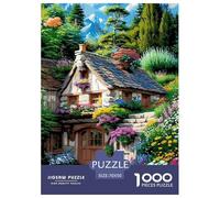 A Cabin in The Woods Jigsaw Puzzles Puzzle for Adults Kids. 1000 Piece Interesting Whimsical Challenge Toy Educational Games Home Decoration for Adults& Kids Age 14 Years Up 70x50cm/1000pcs