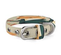 A Cartoon Fox Pet Collar, Adjustable Dog Collars with Buckle Stainless Steel D-Ring, Comfortable Collar for Small Medium Dogs and Cats