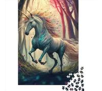 A Cartoon Unicorn2 Jigsaw Puzzles 500 Pieces Jigsaw Puzzle for Adults Intellectual Game Jigsaw Puzzle Toys for Adults 500pcs (52x38cm)