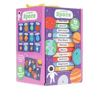 A Case of Space - 12 Mini Board Books in a Carry Case - All Eight Planets, the Sun, Moon, Stars and Astronauts - First Space Facts for Little Hands