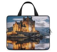 A Castle by The Lake Laptop Sleeve Ultra-Thin, Waterproof 10inch Laptop Bags, Portable Protective Computer Bag with Hand Strap